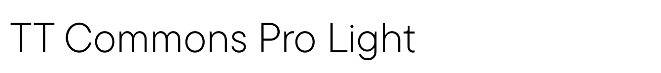 TT Commons Pro Light
